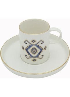 Porland كوب قهوة ٥ صحون بنمط أرابيسك  - Image 2