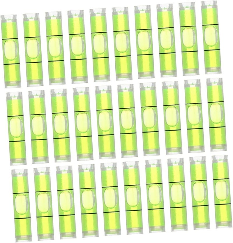 Operitacx 50 Pcs Mini Cylindrical Bubble Level Vials High Precision Spirit Measuring Tools - Image 2