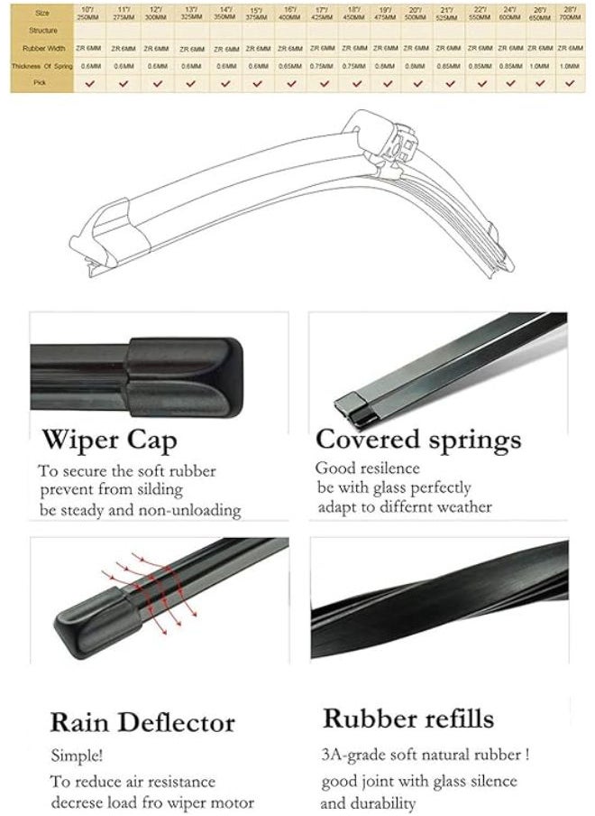 Generic SuperWiper Blades 24 inches (Pack Of 2)  - Image 4