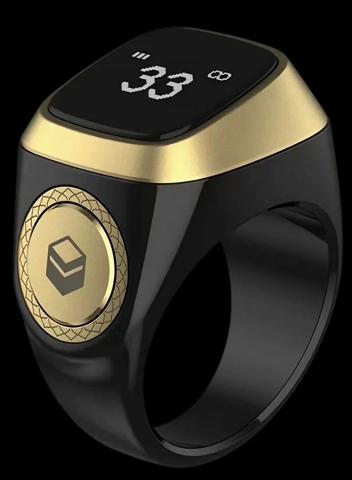 Smart Dhikr Ring, with Bluetooth Connectivity Exclusive IQIBLA App, Vibration Reminder, Tasbeeh Counter and 5 Daily Prayer Reminders, Specially Customized for Arab Middle East Countries  - Image 3