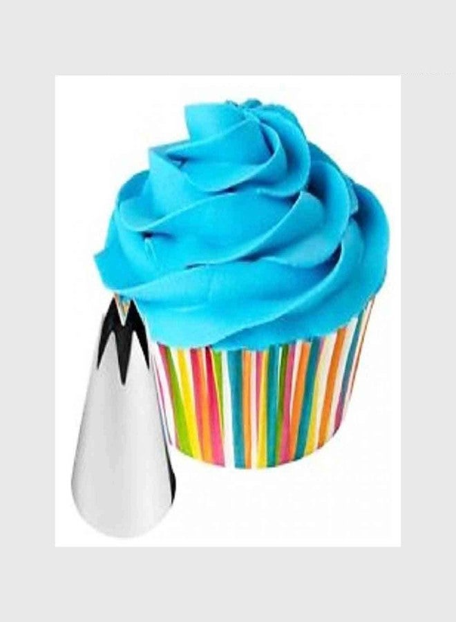 Kosh 6 Star 1M N1 Cake Decorating Icing Nozzle Bag - Stainless Steel Flower Reusable Tip (1 M, Medium) - Image 2