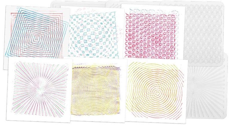 Roylco R5841 Optical Illusion Rubbing Plates - 7 by 7-Inch, 6-Pack - Image 3