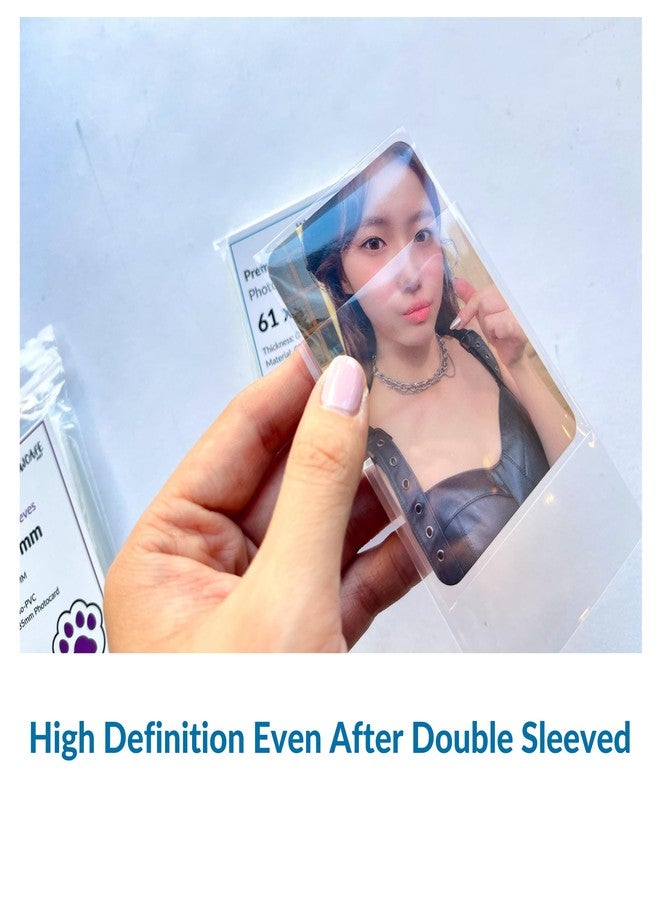 MEOWCAFE Premium Card Sleeves Double Set, 200 KPop Inner & Outer Sleeves, 400 Total - Image 4