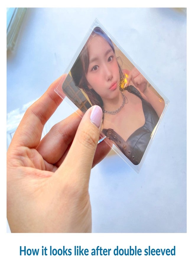 MEOWCAFE Premium Card Sleeves Double Set, 200 KPop Inner & Outer Sleeves, 400 Total - Image 5