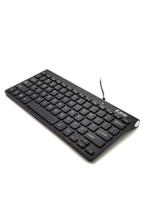Ultra-Slim Wired Office Keyboard – Lightweight, Quiet & Ergonomic Design – Compatible with Windows & Mac – Portable for Work, Home & On-the-Go Use