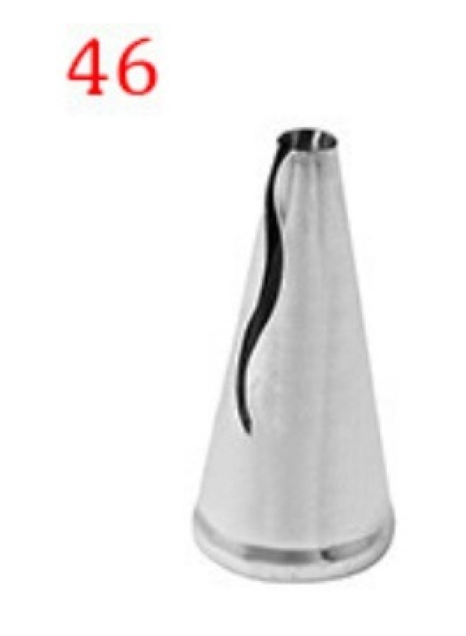 304 Stainless Steel Laser Welding Piping Mouth Rose Grass Round Hole Carnation Cream Nozzle-Color:No. 46 Princess Skirt (small S Lace) - Image 1