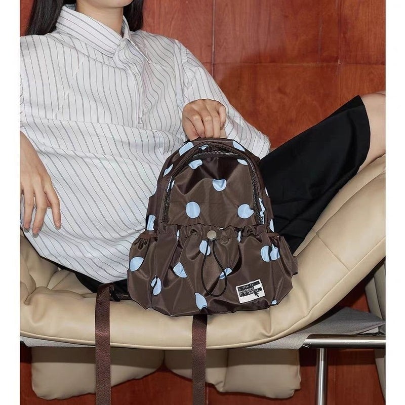 Lightweight Polka Dot Travel Backpack - Image 5