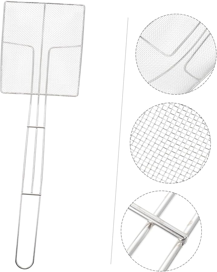 Stainless Steel Fine Mesh Oil Filter Sieve Kitchen Cooking Frying Skimmer Easy Clean - Image 5