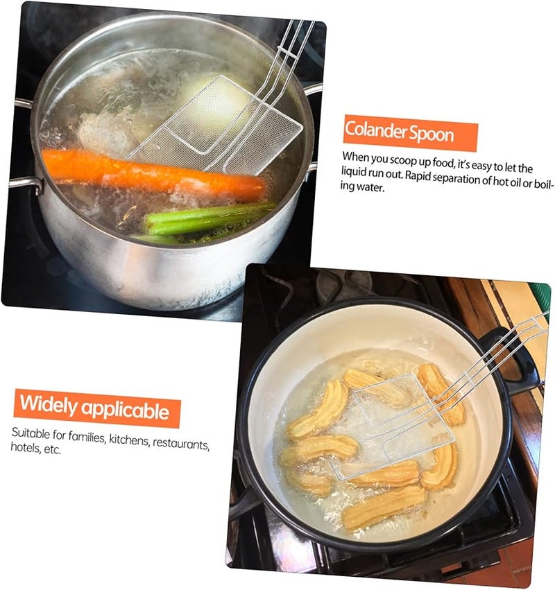 Stainless Steel Fine Mesh Oil Filter Sieve Kitchen Cooking Frying Skimmer Easy Clean - Image 4