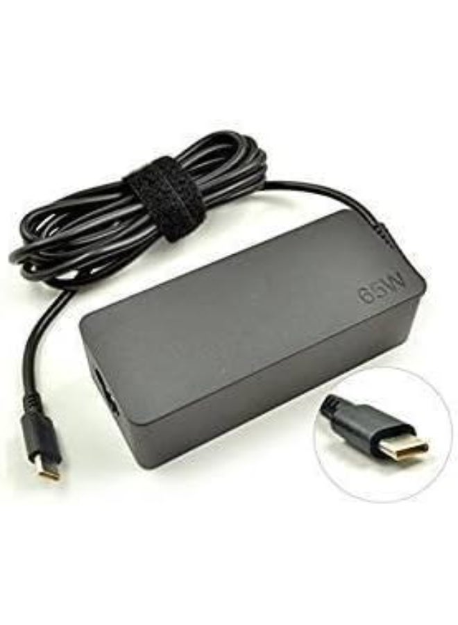Lenovo 65W Standard AC Adapter (USB Type-C)- black - Image 1