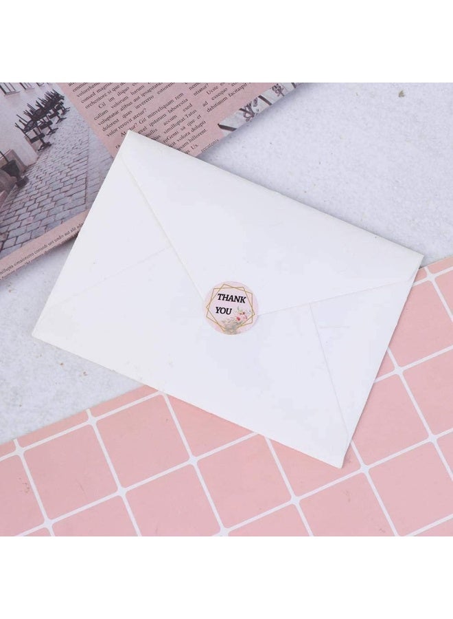 Premify 1000 قطعة/2 لفة ملصقات شكر مقاس 1 بوصة، ملصقات هدايا بالجملة، ملصقات دائرية للهدايا، ملصقات يدوية الصنع، علامات تغليف هدايا بتصميم زهور، ملصقات تغليف هدايا عيد الميلاد - Image 3