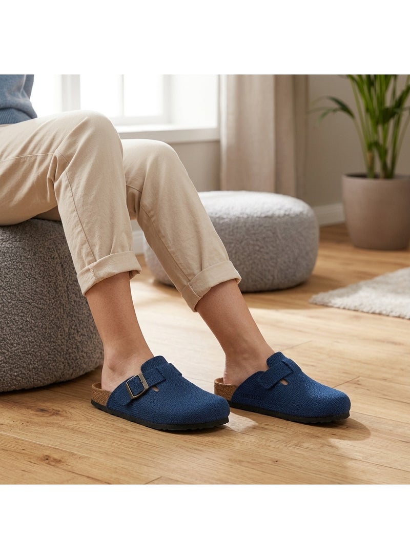 Vbranda Comfortable Mule with side buckle SF-72-NAVYBLUE - Image 1