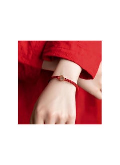 Generic 5PCS 2025 New Year of Snake Bracelets,Adjustable Red String Wooden Beads Bracelet,Chinese Snake Good Luck Braided Bracelet, Lucky Snake Red Rope Corded Bracelets Jewelry for Women Men  - Image 2