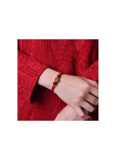Generic 5PCS 2025 New Year of Snake Bracelets,Adjustable Red String Wooden Beads Bracelet,Chinese Snake Good Luck Braided Bracelet, Lucky Snake Red Rope Corded Bracelets Jewelry for Women Men  - Image 1