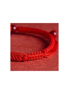 Generic 5PCS 2025 New Year of Snake Bracelets,Adjustable Red String Wooden Beads Bracelet,Chinese Snake Good Luck Braided Bracelet, Lucky Snake Red Rope Corded Bracelets Jewelry for Women Men  - Image 3