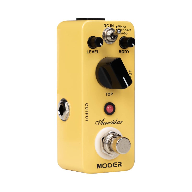 MOOER Acoustikar Acoustic Guitar Simulator Pedal, 3 Modes Piezo/Standard/Jumbo, Nature and Smooth Acoustic Guitar Sound - Image 2