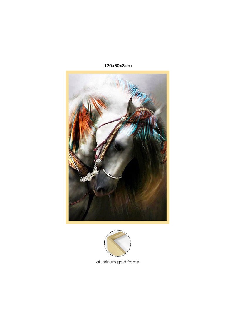AIWANTO Horse Crystal Porcelain Decorative Wall Painting  - Image 3