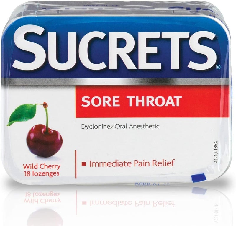 Sucrets Sore Throat  Cough Vapor Cherry 18 Each - Image 1