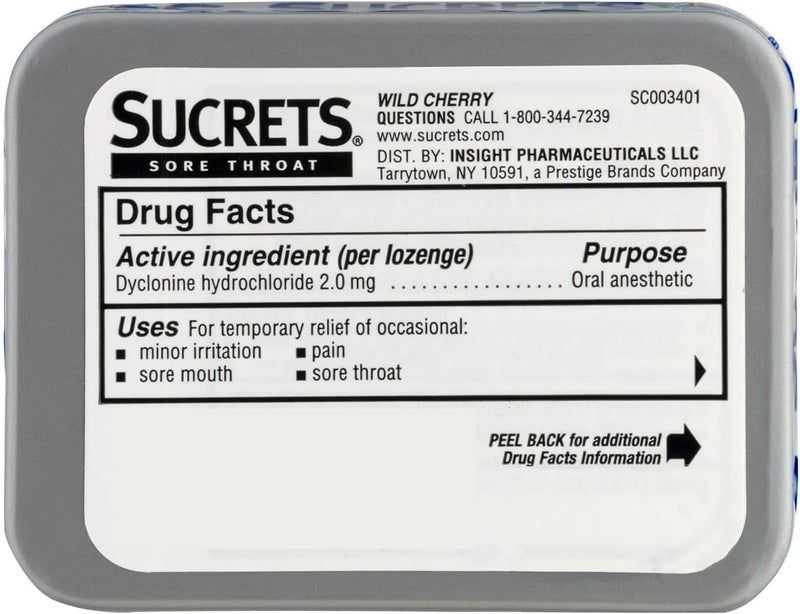 Sucrets Sore Throat  Cough Vapor Cherry 18 Each - Image 5