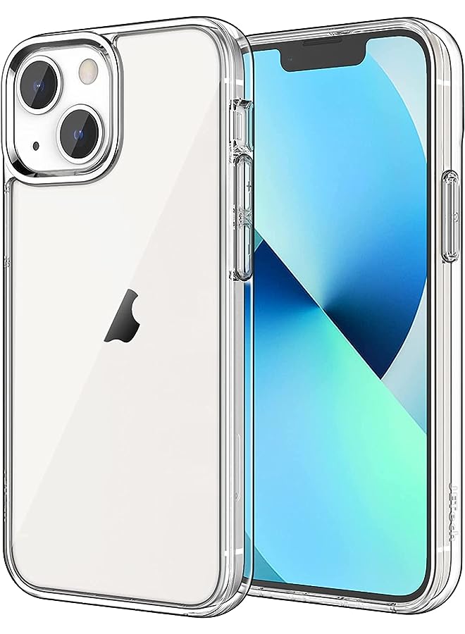 Jetech حافظة لآيفون 13 ميني 5.4 إنش، غطاء مضاد للصدمات غير مصفر، غطاء خلفي شفاف مقاوم للخدوش (شفاف) - Image 1