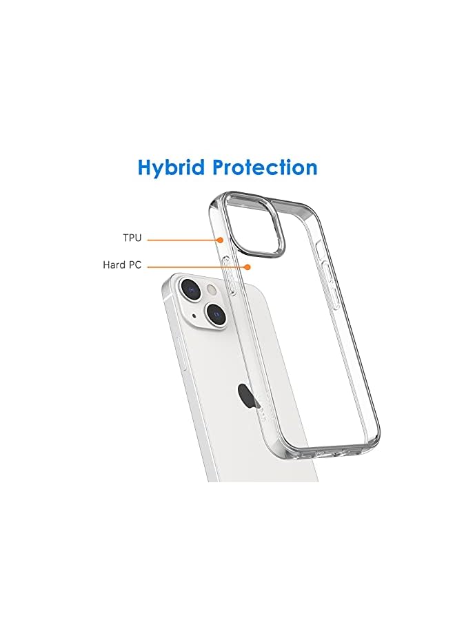 Jetech حافظة لآيفون 13 ميني 5.4 إنش، غطاء مضاد للصدمات غير مصفر، غطاء خلفي شفاف مقاوم للخدوش (شفاف) - Image 3