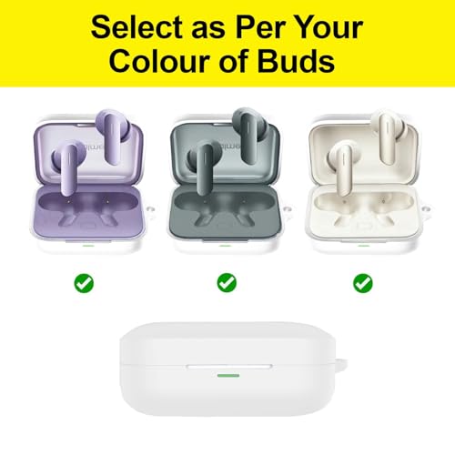 Cocoonkart Soft Silicone Case Cover Compatible for Realme Buds Air 7 | 7 Pro -White. - Image 4