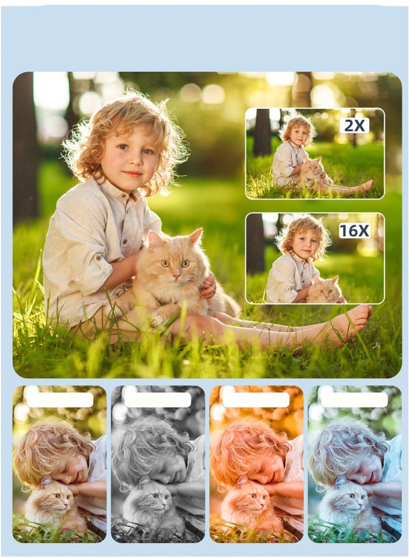 كاميرا ديجيتال FHD بدقة 1080P – 44 ميجابكسل، تكبير 16x، شاشة 2.4 بوصة، قابلة للشحن - Image 3