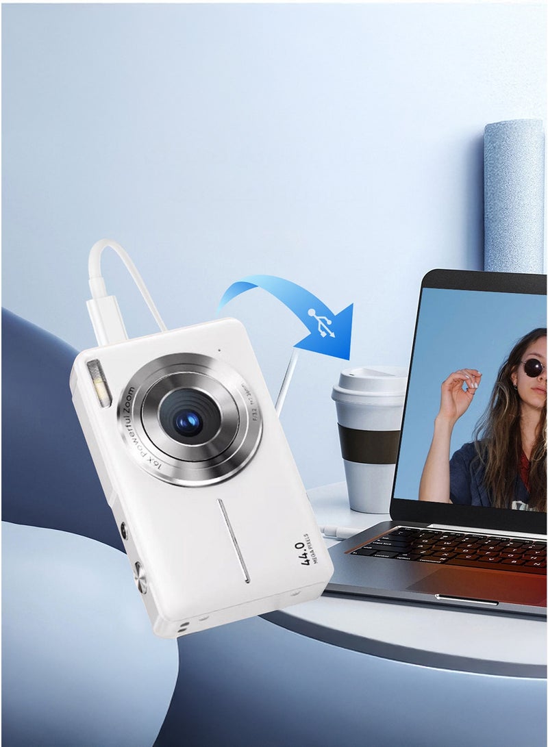 كاميرا ديجيتال FHD بدقة 1080P – 44 ميجابكسل، تكبير 16x، شاشة 2.4 بوصة، قابلة للشحن - Image 2