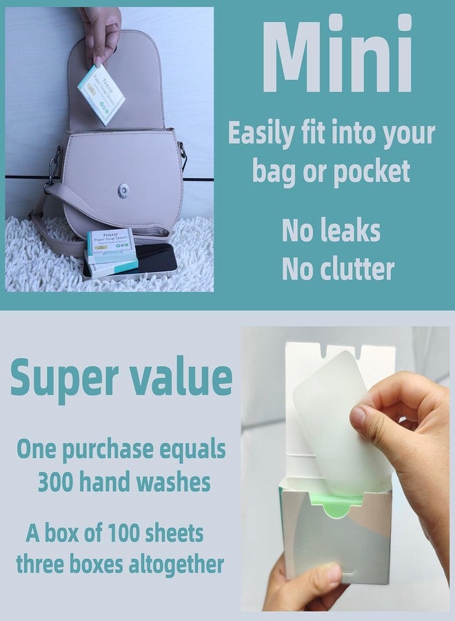Tisnxiy Paper Soap Sheets for Hand Washing - (300 Sheets) Portable Dissolvable Mini Travel Soap for Camping, Hiking, Outdoor Adventures - Large Size Hand Soap Sheet（Unscented） - Image 4