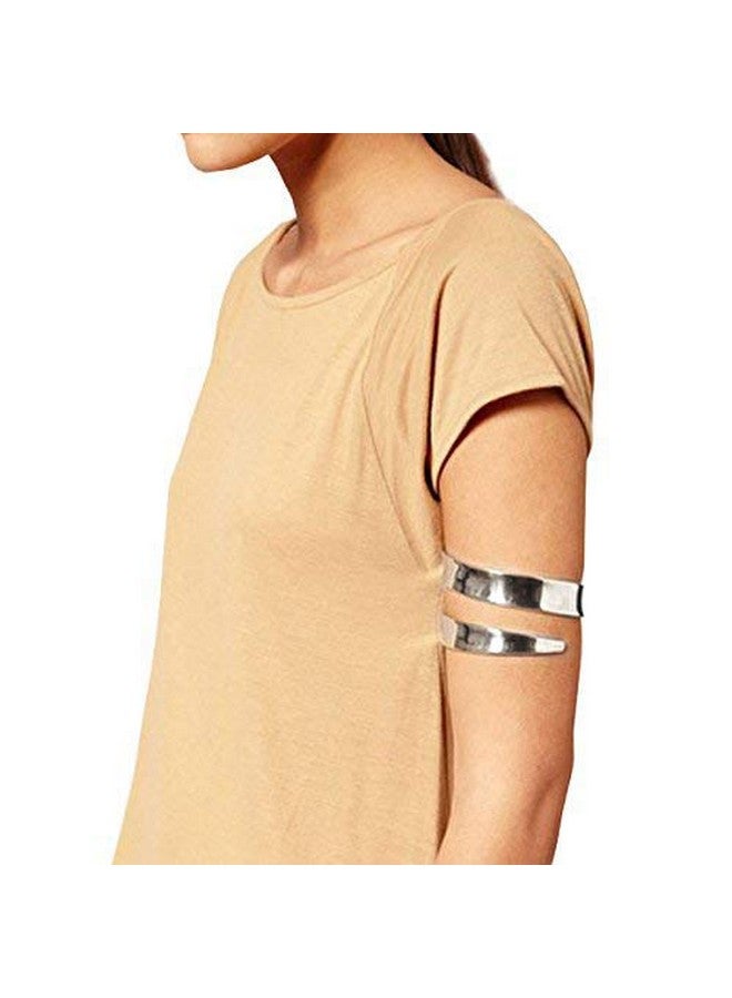 ALoveSoul Adjustable Silver Upper Arm Fashion Jewelry Armlet Armband Bracelet Cuff Bracelets For Women - Image 2