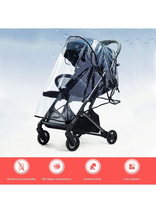 كلاراكو غطاء شفاف عالمي مقاوم للماء والأمطار وواقي من الرياح والغبار لعربة الأطفال وملحقاتها - Image 2