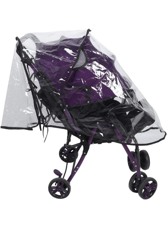كلاراكو غطاء شفاف عالمي مقاوم للماء والأمطار وواقي من الرياح والغبار لعربة الأطفال وملحقاتها - Image 3