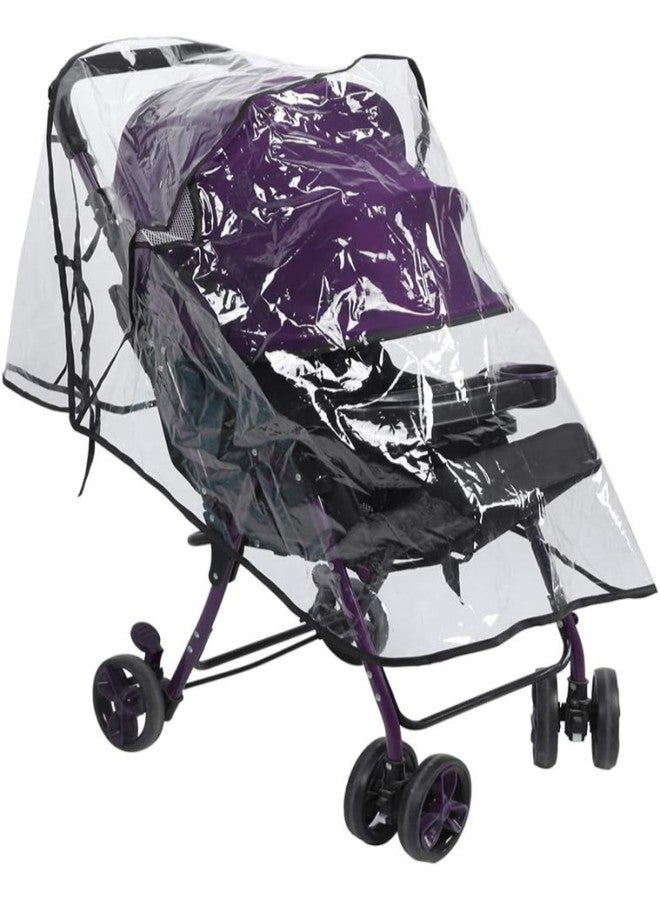 كلاراكو غطاء شفاف عالمي مقاوم للماء والأمطار وواقي من الرياح والغبار لعربة الأطفال وملحقاتها - Image 5