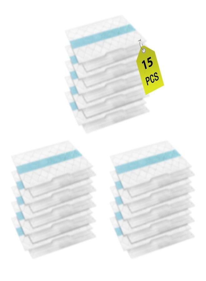 Chuancheng 15 Pack VACMOP Disposable Hard Floor Vacuum and Mop Pad Refills for Shark Pro VM252 VM251 VM250 VM200 VC205 QM250 VM190 VM200P12 VMP30 Vacuum Cleaner Replacement Parts - Image 1