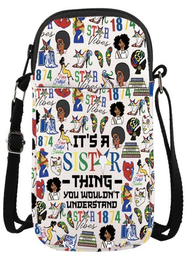 GJTIM Greek Order of The Eastern Star Crossbody Bag Sorority Paraphernalia Gift Sisterhood Gift for Soror Sister (Sistar Thing CR) - Image 1