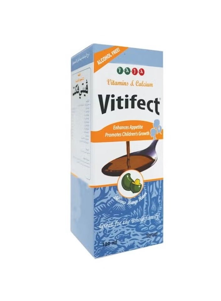 saja Vitifect Multivitamin and Calcium Syrup 120 ML - Image 1