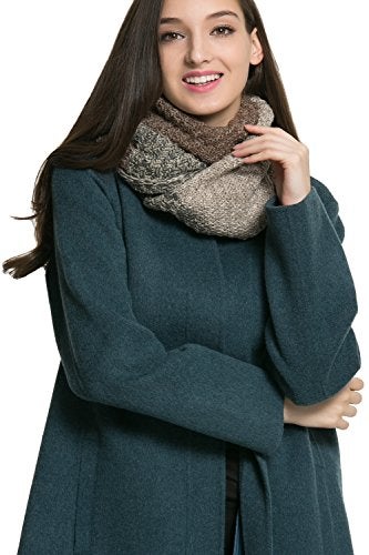 NEOSAN Women Men Winter Thick Cable Knit Wrap Chunky Warm Scarf Cont Brown K - Image 4
