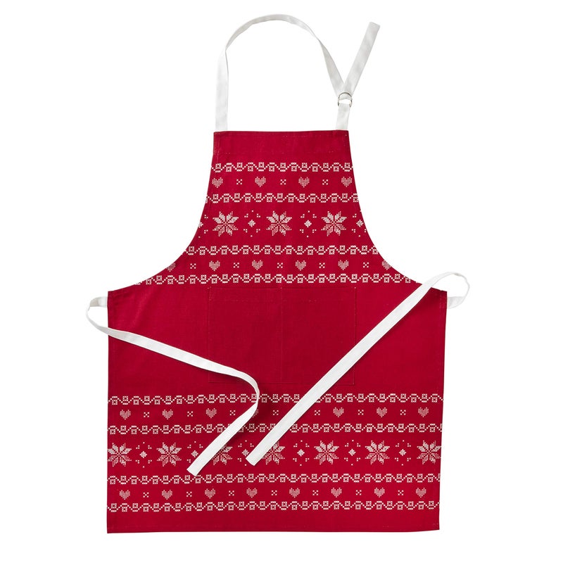 SKL Home Snowflake Winter Apron