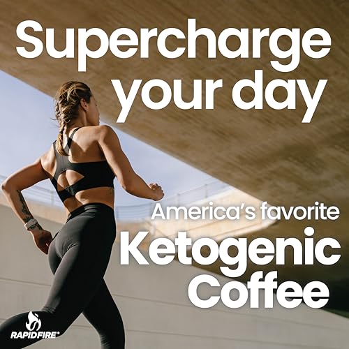 Rapid Fire Rapidfire Keto Coffee Instant Coffee Mix, Caramel Macchiato Flavor, 7.93 Ounce (255g), 15 Servings - Image 4