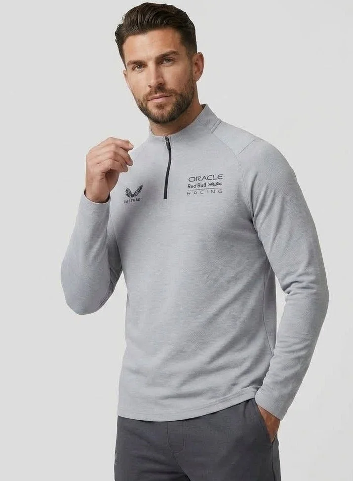 ريد بل Red Bull Racing F1 Men's Lifestyle Quarter Zip Midlayer