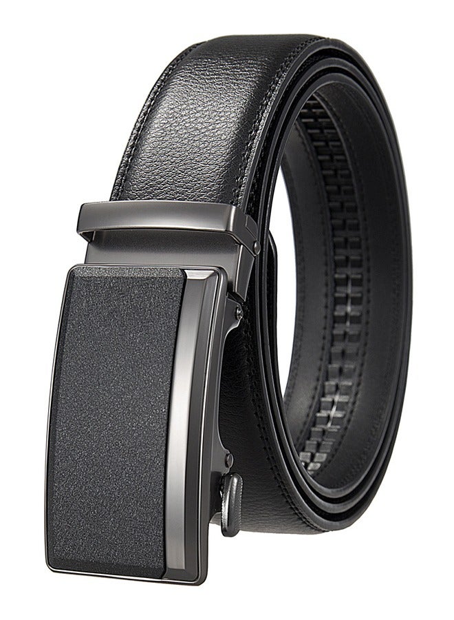 Men'S Belts - Men'S Ratchet Belt (35mm) Leather For Dress Pants - Micro Adjustable Belt For Every Occasion Men'S Cowhide Belts Men'S Business Leather Split Leather Belt - Easily Style Your Style - Image 1