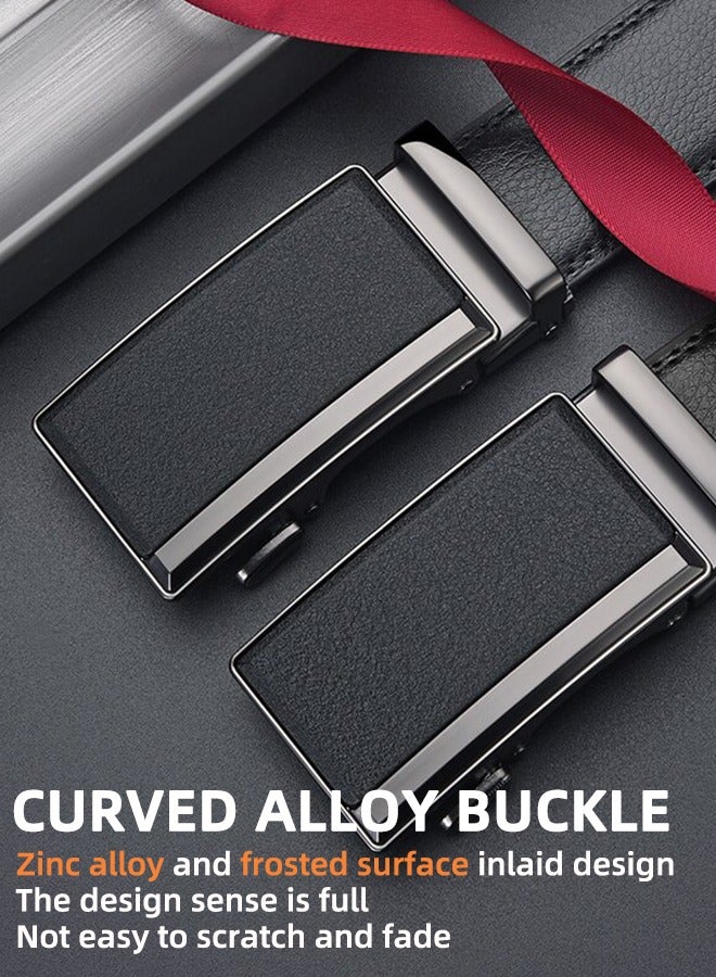 Men'S Belts - Men'S Ratchet Belt (35mm) Leather For Dress Pants - Micro Adjustable Belt For Every Occasion Men'S Cowhide Belts Men'S Business Leather Split Leather Belt - Easily Style Your Style - Image 2