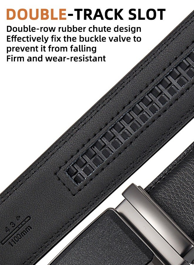 Men'S Belts - Men'S Ratchet Belt (35mm) Leather For Dress Pants - Micro Adjustable Belt For Every Occasion Men'S Cowhide Belts Men'S Business Leather Split Leather Belt - Easily Style Your Style - Image 5