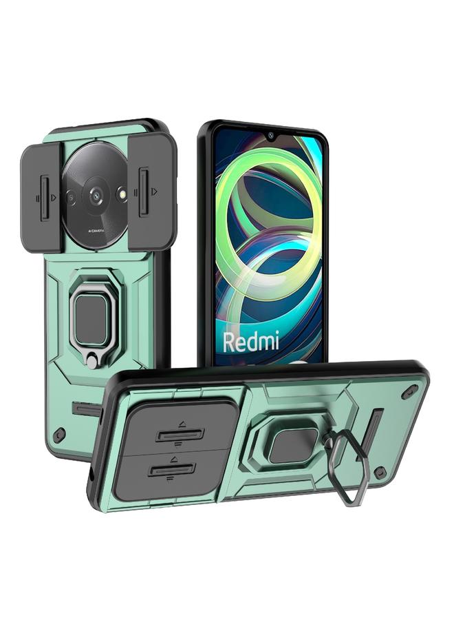 The Bros Case For Xiaomi Redmi A3 4G Global Sliding Camshield TPU + PC Shockproof Phone Case with Holder