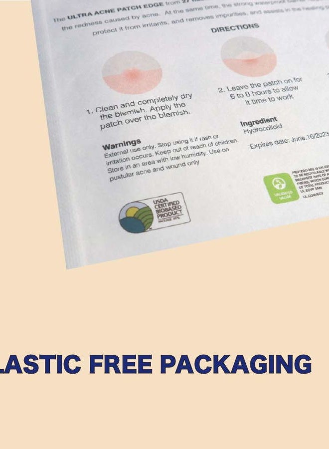 27habits 27 habits ULTRA BLEMISH PATCH NIGHTTIME USE TAPERED EDGE (30 patches) - Protects and Covers Blemish, Made with Eco-Friendly Packaging, and Cruelty Free, Fast Adsorbing Hydrocolloid, Tempered edge - Image 4