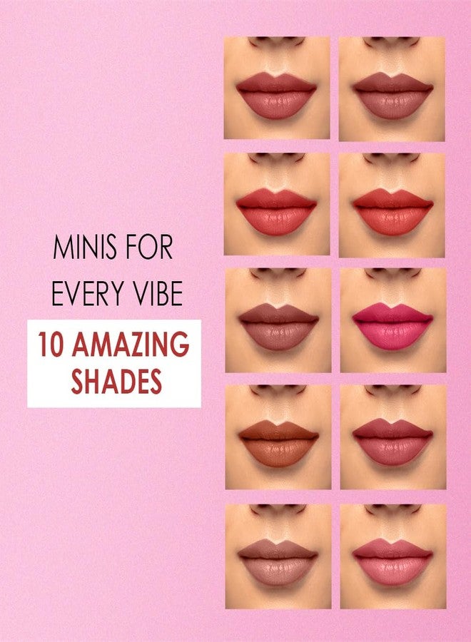 Recode Clay Matte Liquid Lipsticks 2 ML x 10|Long Lasting|Waterproof|Perfect for Gifting,Wedding & Special Occasions|Smudge-proof|Infused with olive & Jojoba Oil|Travel Pack of 10 - Image 2