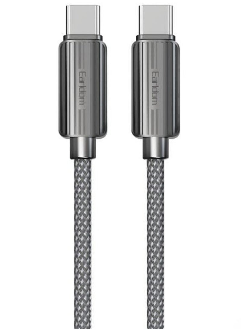 Earldom EC-194 60W Type-C to Type-C Cable, 3 Meters - Fast Charging and Data Transfer  - Image 1