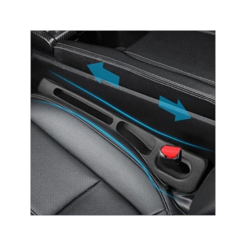 Car Seat Gap Organizer with Storage Slots and Phone Holder – 2 Pack Car Seat Gap Organizer for Falling (Brown) - Image 3