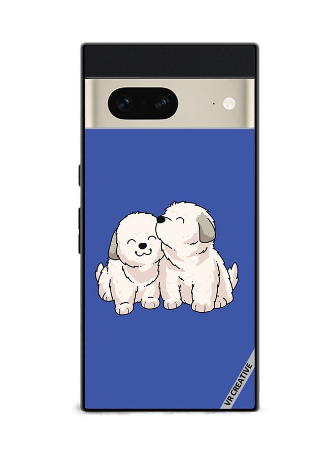 VR CREATIVE Protective Case Cover For Google Pixel 7 Cute Puppies Design Multicolour - Image 1