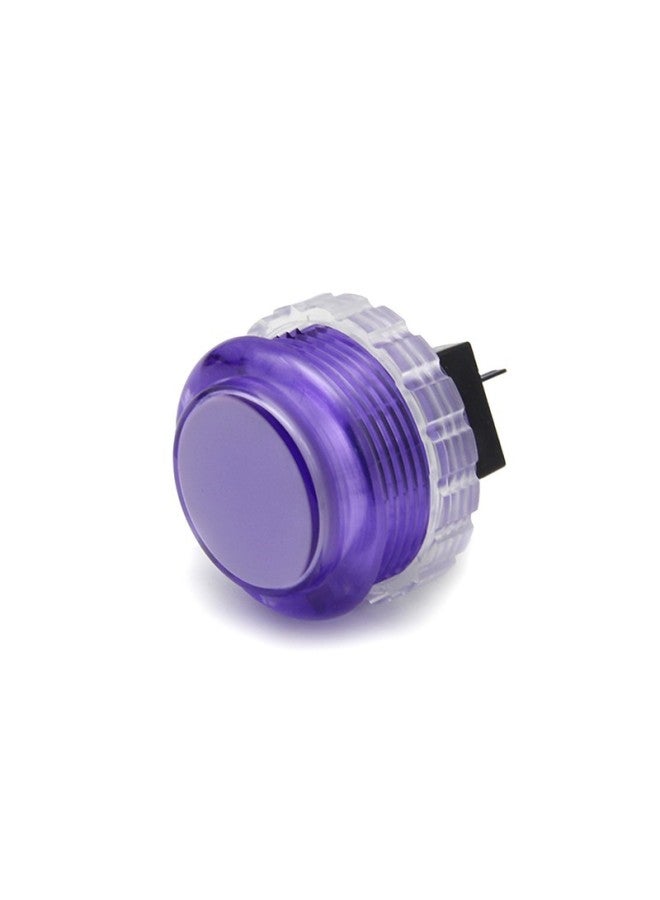 QANBA/boxing Arcade Accessories 30mm Clear Water Button-Product Color:Clear Water Transparent Purple Button (30mm)  - Image 1